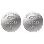 Piles bouton CR2032 GP Ultra Lithium 3 V (lot de 2)