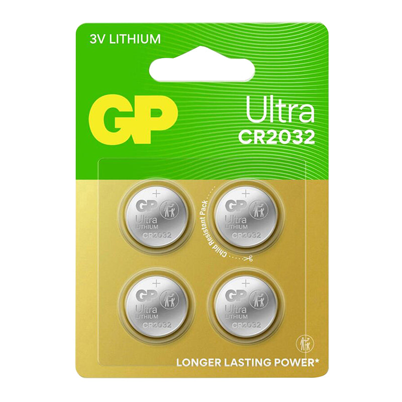 Piles bouton CR2032 GP Ultra Lithium 3 V (lot de 4) – vue 3