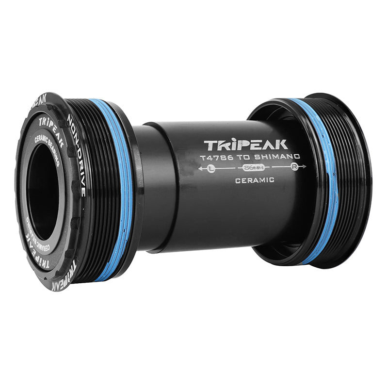 Cuvettes de boîtier route Tripeak céramique filetées T47 boîte 86 mm axe 24 mm Trek-Colnago