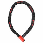 Antivol chaîne à clé Add-One Ø 5 mm 1 m noir-rouge