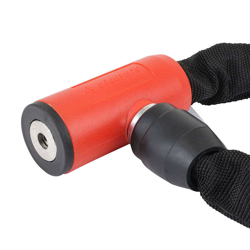 Antivol chaîne à clé Add-One Ø 5 mm 1 m noir-rouge – vue 2