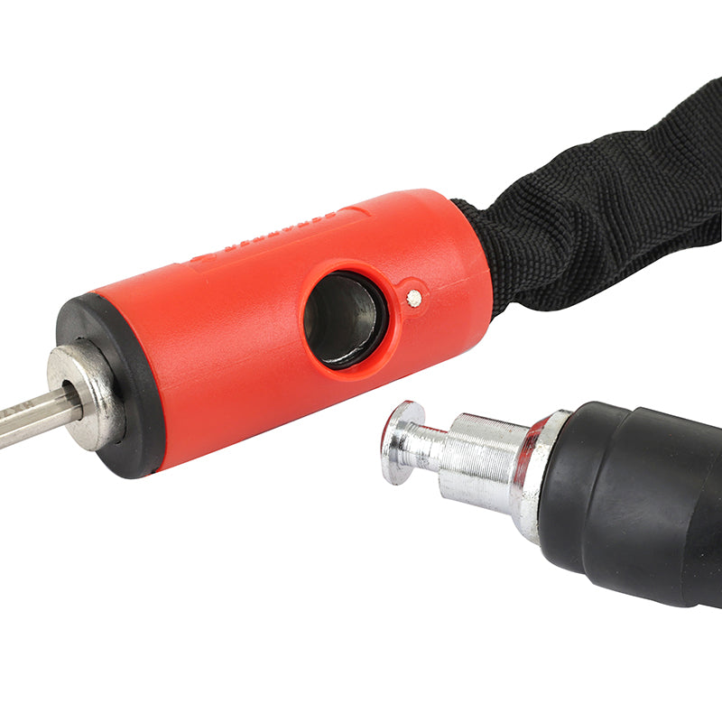 Antivol chaîne à clé Add-One Ø 5 mm 1 m noir-rouge – vue 3