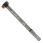 Mini pompe EZ Head alu grise 8 bars – Presta et Schrader