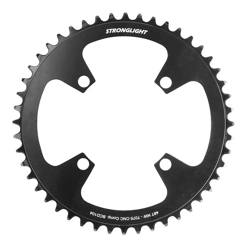 Plateau VAE Stronglight 4 branches 104 mm universel VAE mono noir 12-11-10 v narrow wide – 48 dents