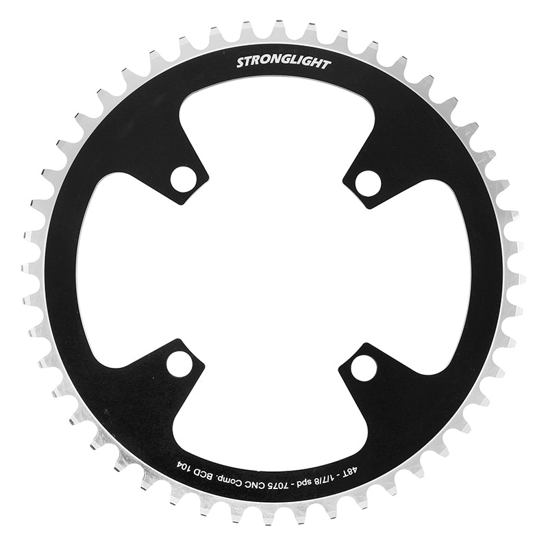 Plateau VAE Stronglight 4 branches 104 mm universel VAE mono noir 10-9-8 v – 48 dents