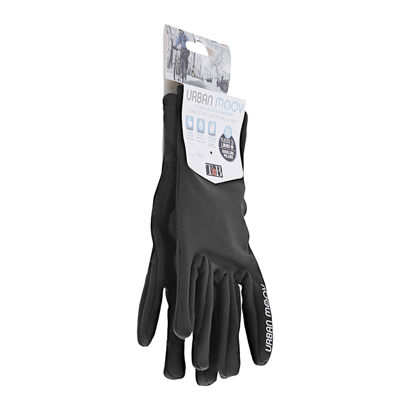 Gants longs hiver city Urban Moov polaire noirs taille M (paire) – vue 5