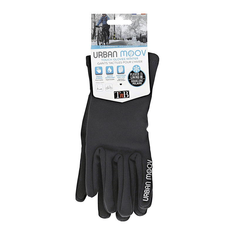 Gants longs hiver city Urban Moov polaire noirs taille M (paire) – vue 6