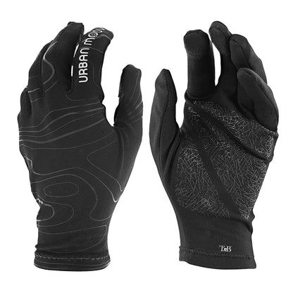 Gants longs city Urban Moov lycra noirs taille M tactiles (paire)