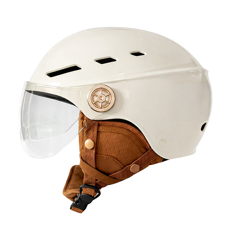 Casque urbain Urban Moov Vista visière réglable – Blanc ivoire 54-58