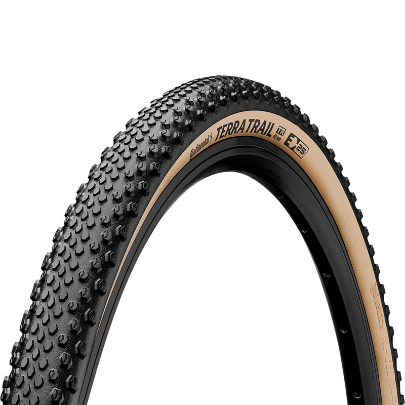 Pneu gravel Continental Terra Trail Shield Wall noir-beige tringle souple tubeless ready – 700 x 45 (45-622)