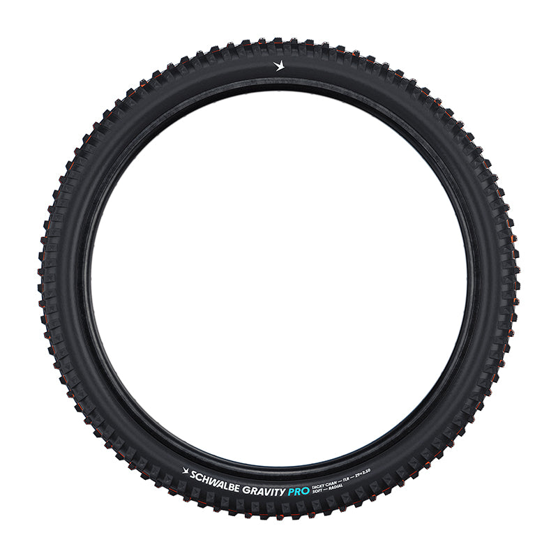 Pneu VTT gravity-VAE Schwalbe Tacky Chan Gravity PRO Radial Soft noir tringle souple tubeless ready – 29 x 2,50 (63-622) – vue 3
