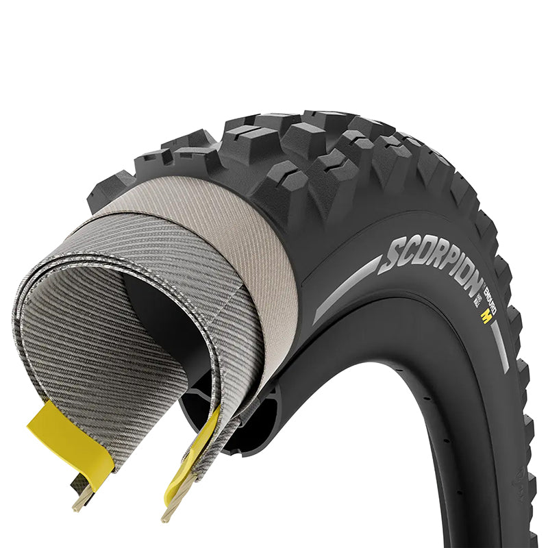 Pneu VTT Pirelli Scorpion Enduro M Classic Tanwall noir flanc marron tringle souple tubeless ready – 29 x 2,40 (60-622) – vue 4
