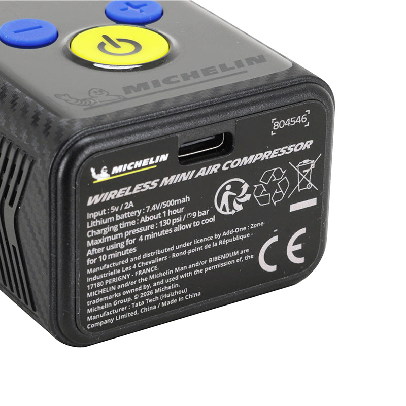 Mini compresseur Michelin Air+ Pro rechargeable avec écran – vue 10