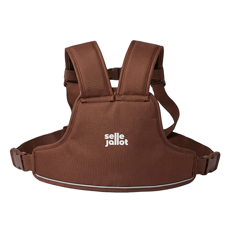 Harnais de sécurité enfant pour selle Jallot City biplace marron