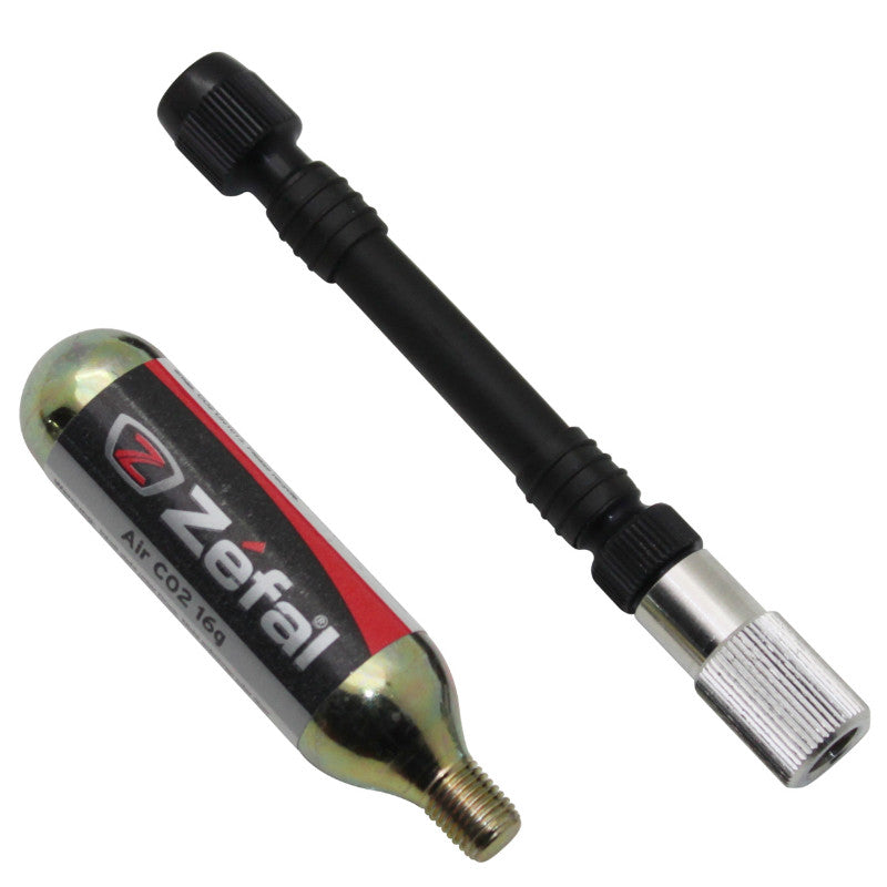 Gonfleur CO2 Zefal EZ Control avec cartouche 16 g – Avec flexible