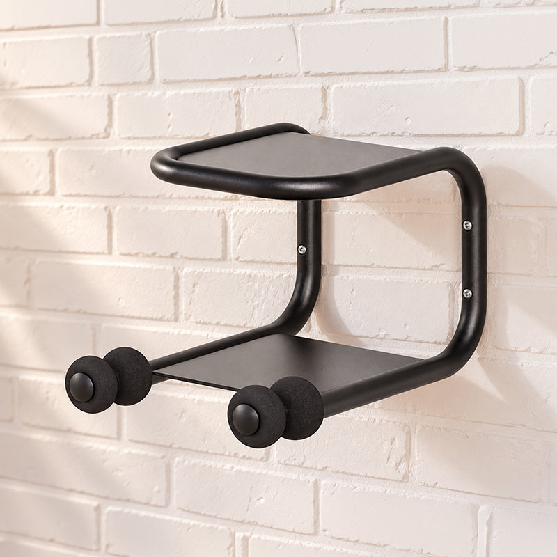 Support mural Mottez noir pour vélo et équipements – vue 3