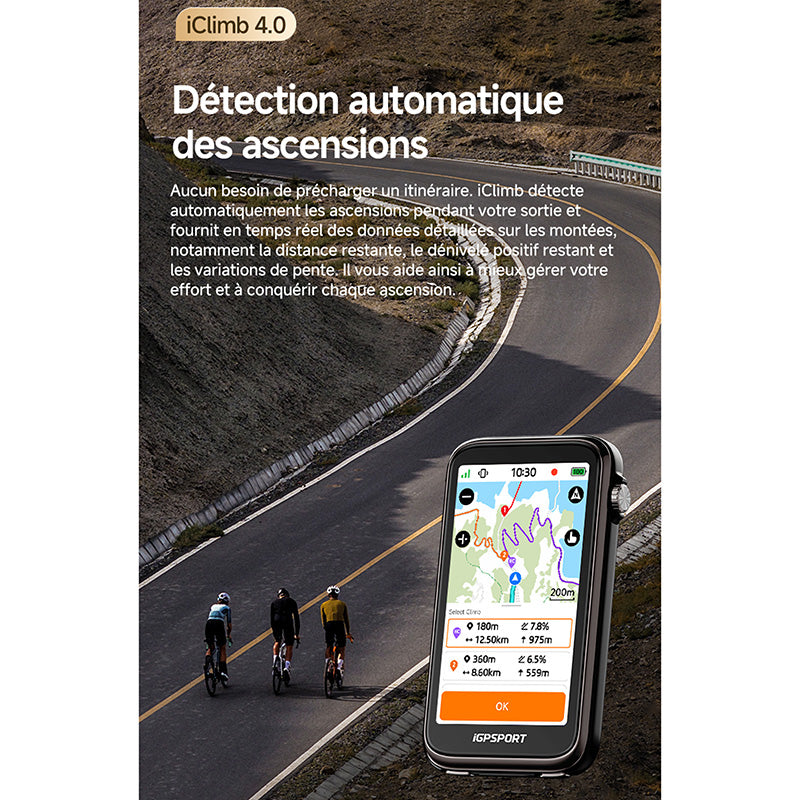 GPS compteur iGPSport BiNavi Ultra couleur tactile avec molette – vue 4
