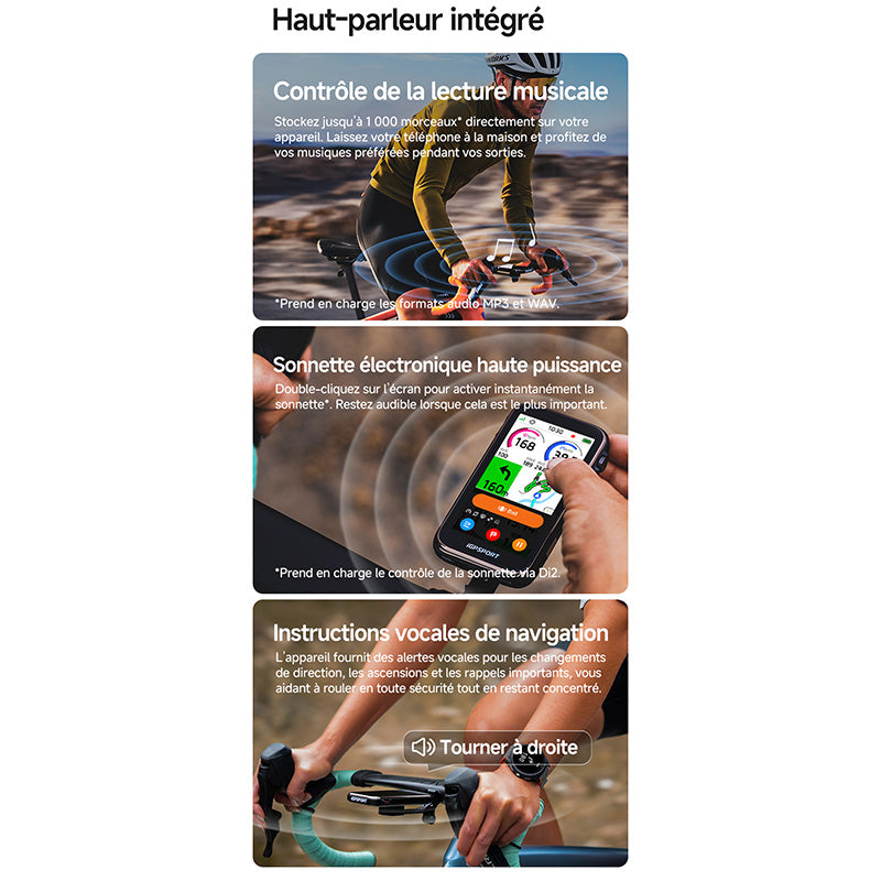 GPS compteur iGPSport BiNavi Ultra couleur tactile avec molette – vue 12
