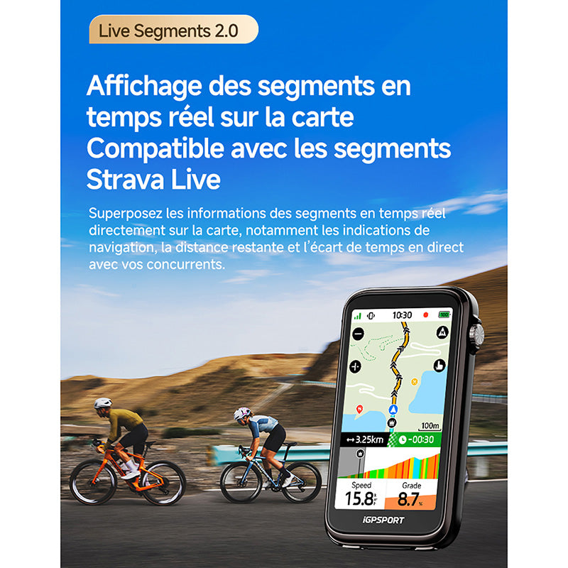 GPS compteur iGPSport BiNavi Ultra couleur tactile avec molette – vue 13