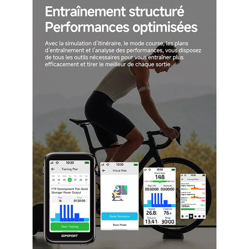 GPS compteur iGPSport BiNavi Ultra couleur tactile avec molette – vue 16