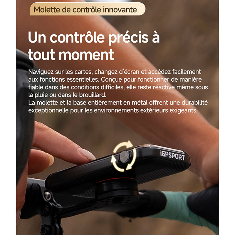 GPS compteur iGPSport BiNavi Ultra couleur tactile avec molette – vue 34