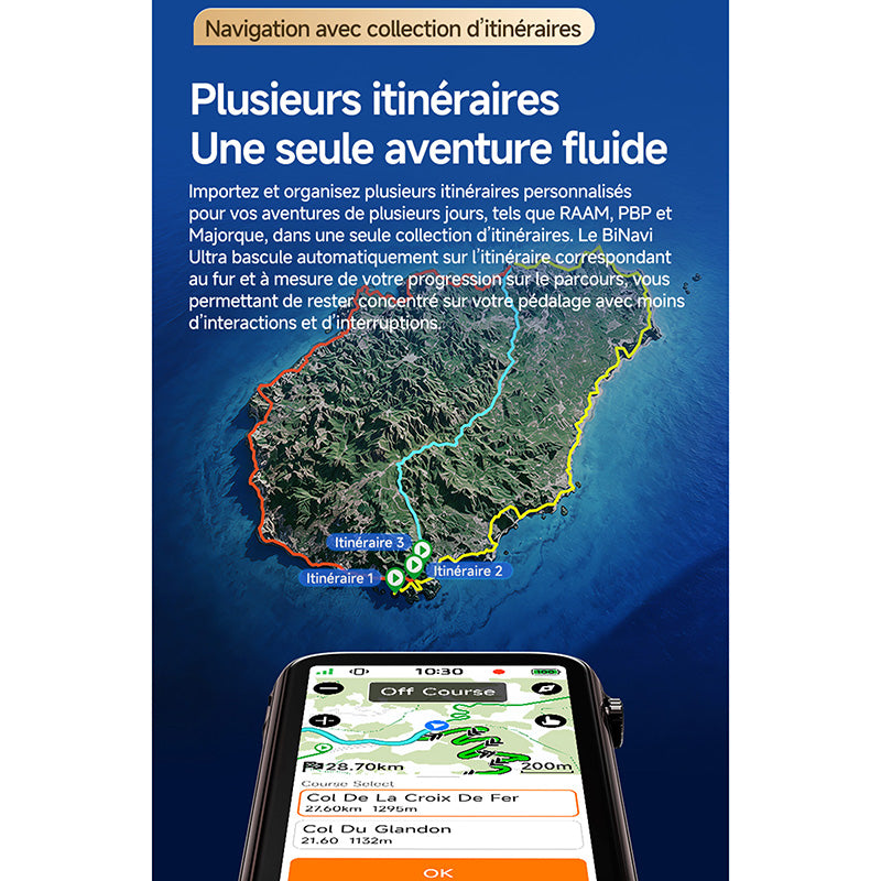 GPS compteur iGPSport BiNavi Ultra couleur tactile avec molette – vue 35