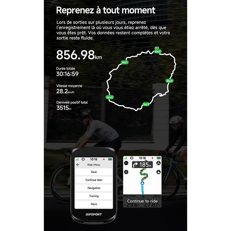 GPS compteur iGPSport BSC200 Pro couleur autonomie 25 h – vue 21