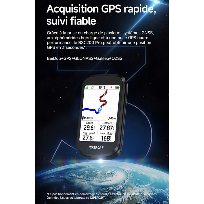 GPS compteur iGPSport BSC200 Pro couleur autonomie 25 h – vue 23