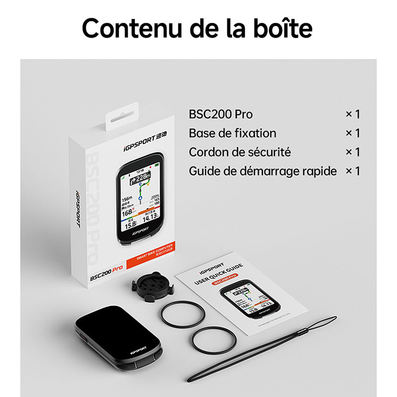 GPS compteur iGPSport BSC200 Pro couleur autonomie 25 h – vue 2