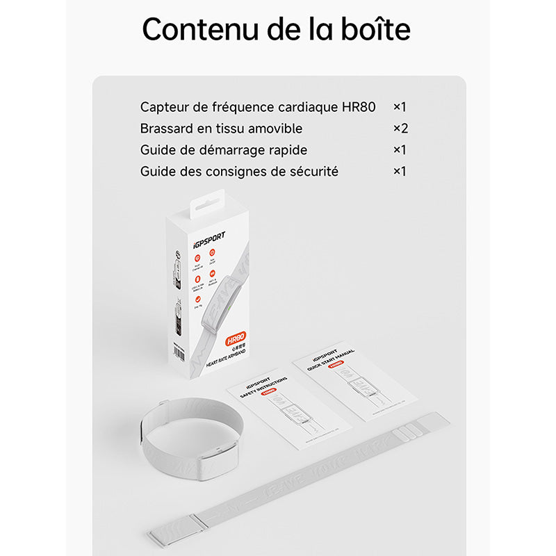 Capteur cardio iGPSport HR80 au poignet ANT+ et Bluetooth – vue 10