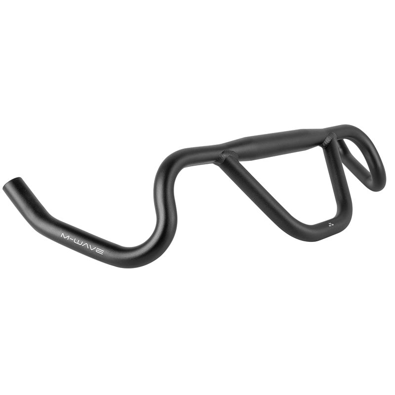 Cintre gravel M-Wave Bike Packing alu noir 31,8 mm – 440 mm flare 30°