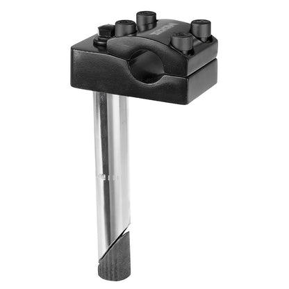 Potence BMX à plongeur Zoom 22,2 mm 145 mm 4 vis noir-argent