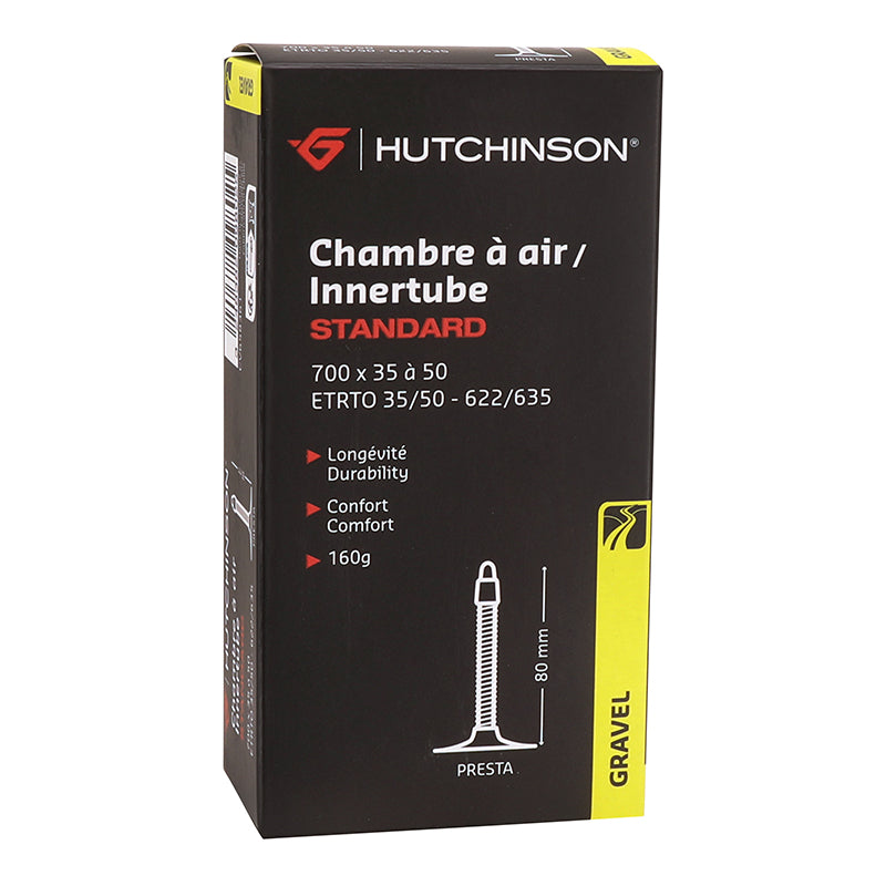 Chambre à air 700 x 35-50 Hutchinson gravel valve Presta 80 mm