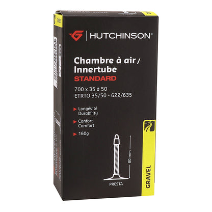 Chambre à air 700 x 35-50 Hutchinson gravel valve Presta 80 mm