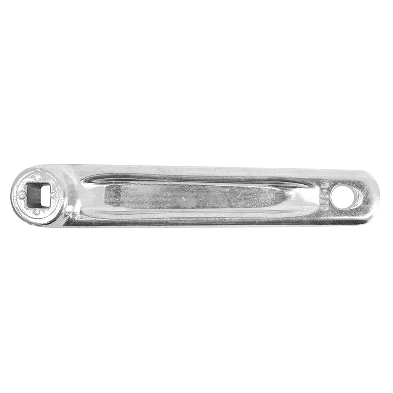 Manivelle gauche Newton alu forgé large argent 170 mm carré décalé – vue 2
