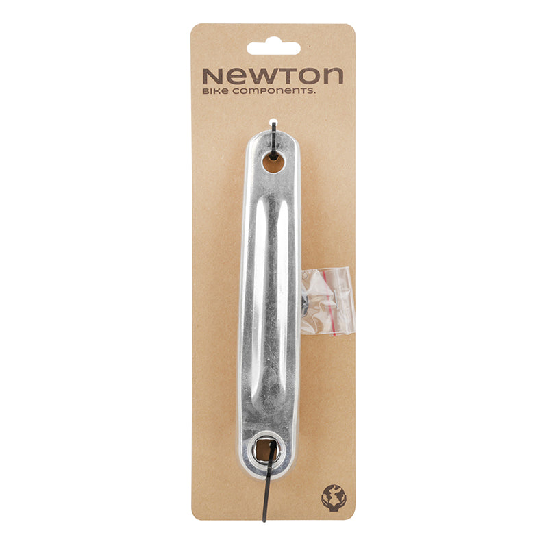 Manivelle gauche Newton alu forgé large argent 170 mm carré décalé – vue 5