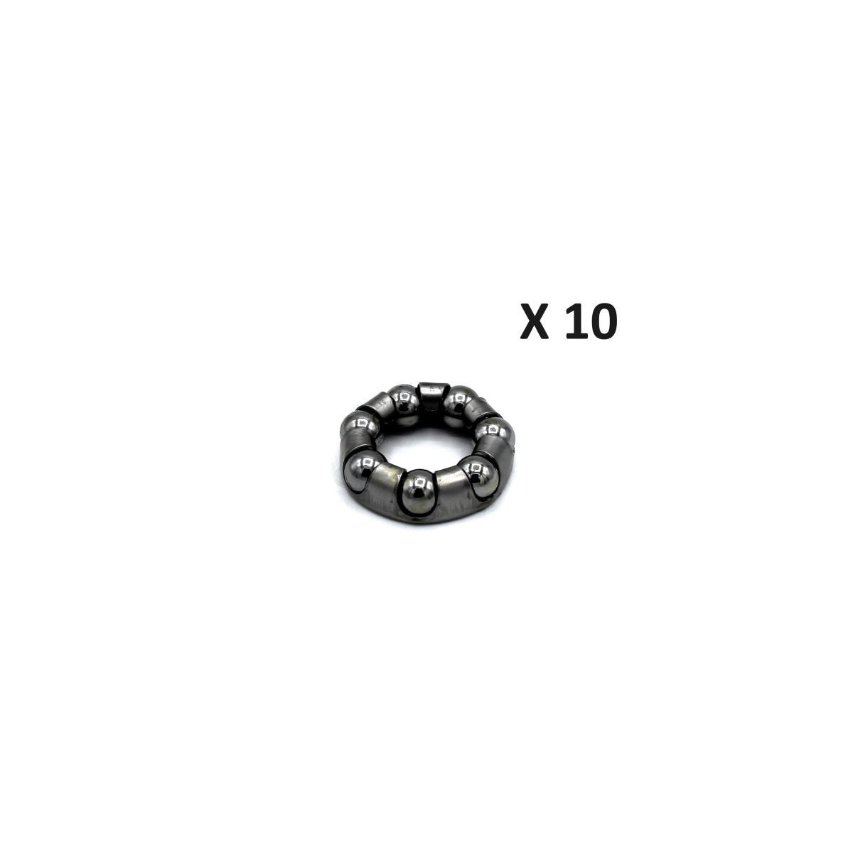Cage à billes BLACKBEARING – 1/4" – 7 billes – 32 x 39,5 x 3,97 mm / Lot de 10