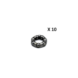 Cage à billes BLACKBEARING – 1/4" – 7 billes – 32 x 39,5 x 3,97 mm / Lot de 10