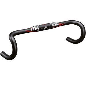 Cintre route ITM Alcor Wing alu profil aile noir 31,8 mm – 40 cm