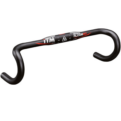 Cintre route ITM Alcor Wing alu profil aile noir 31,8 mm – 42 cm