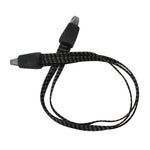Sandow plat double avec crochets noir-gris 580 mm