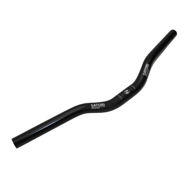 Cintre city single speed - fixie alu noir 25,4 L480 -rise 25mm angle 9° pour poignée d. 19mm