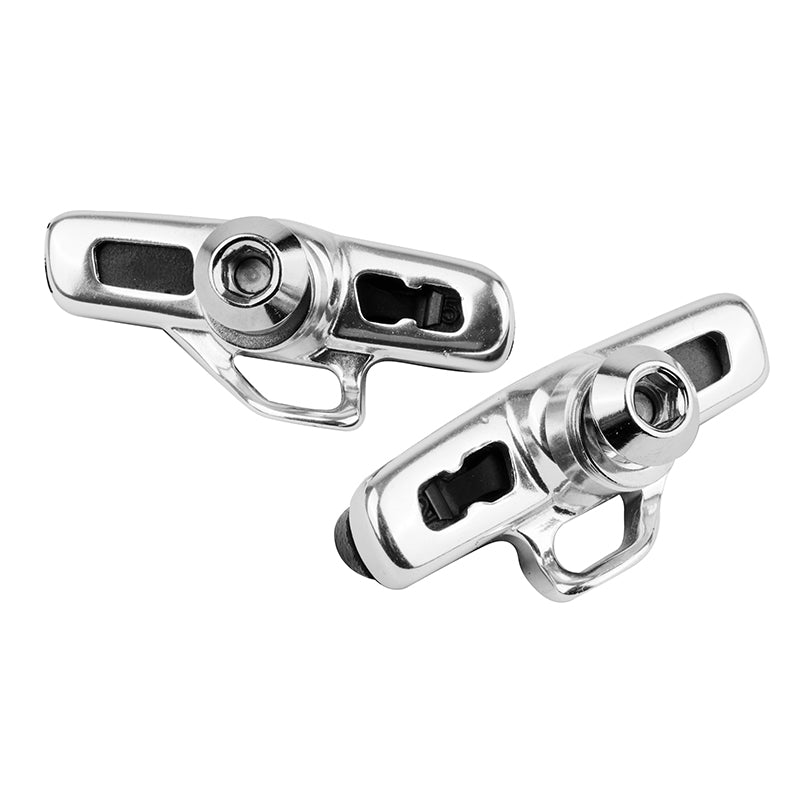 Porte-patins route à cartouche Newton type Campagnolo alu (paire) – Argent
