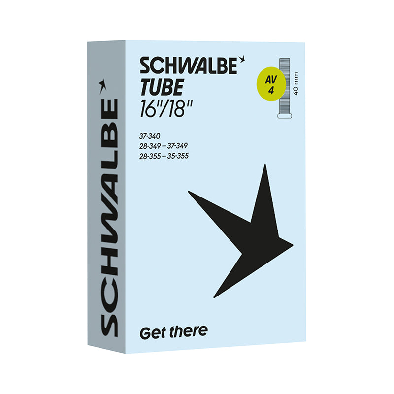 Chambre à air 16 x 1 3/8 à 18X1,35 - 400A Schwalbe valve Schrader (AV4) – vue 2