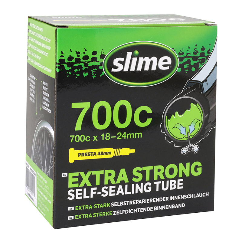 Chambre à air anti-crevaison SLIME 700 x 18-24 valve Presta