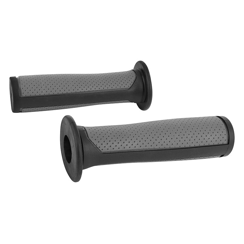 Poignées BMX bi-matière noir-gris 125 mm avec collerette (paire) – vue 4