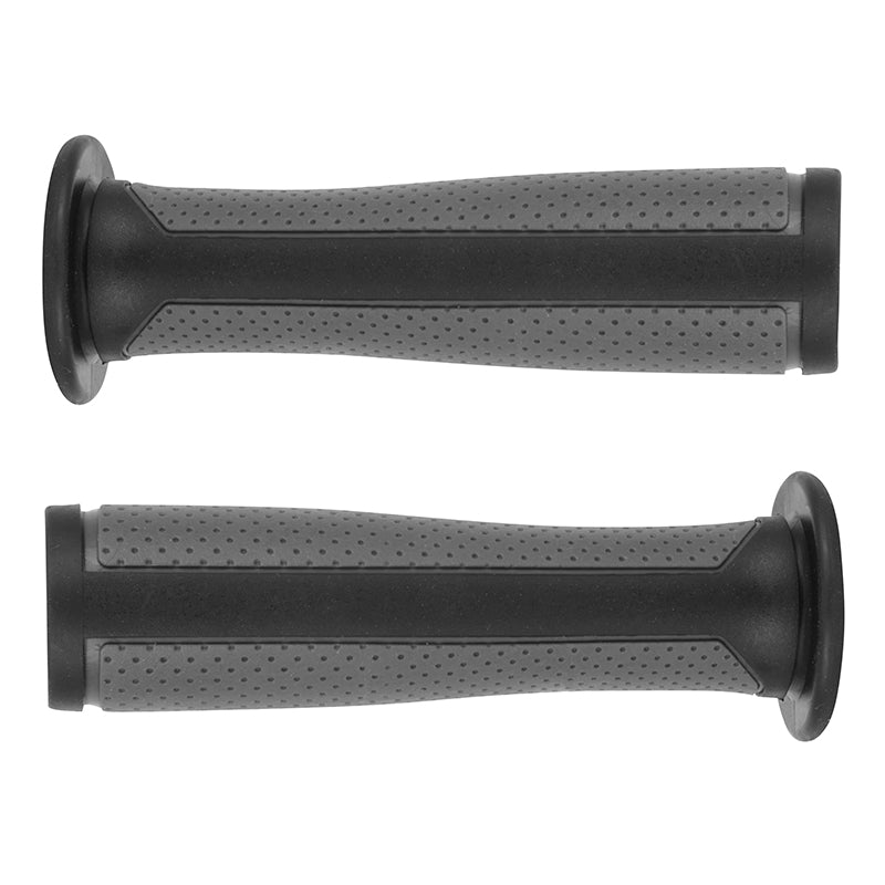 Poignées BMX bi-matière noir-gris 125 mm avec collerette (paire) – vue 2