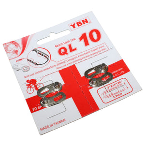 Attache rapide de chaîne 10 vitesses YBN argent (lot de 2)