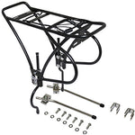 Porte-bagages arrière P2R alu noir réglable 26" à 29" pour frein à disque