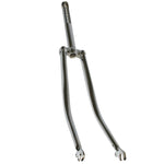 Fourche city 650B rigide acier chromé pivot fileté 22,2 mm